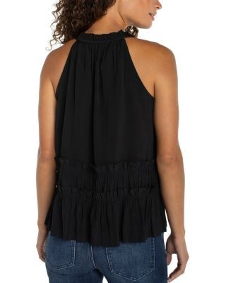 Liverpool Los Angeles Sleeveless Ruffle Top