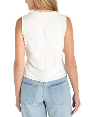 Liverpool Los Angeles V Neck Pintuck Top