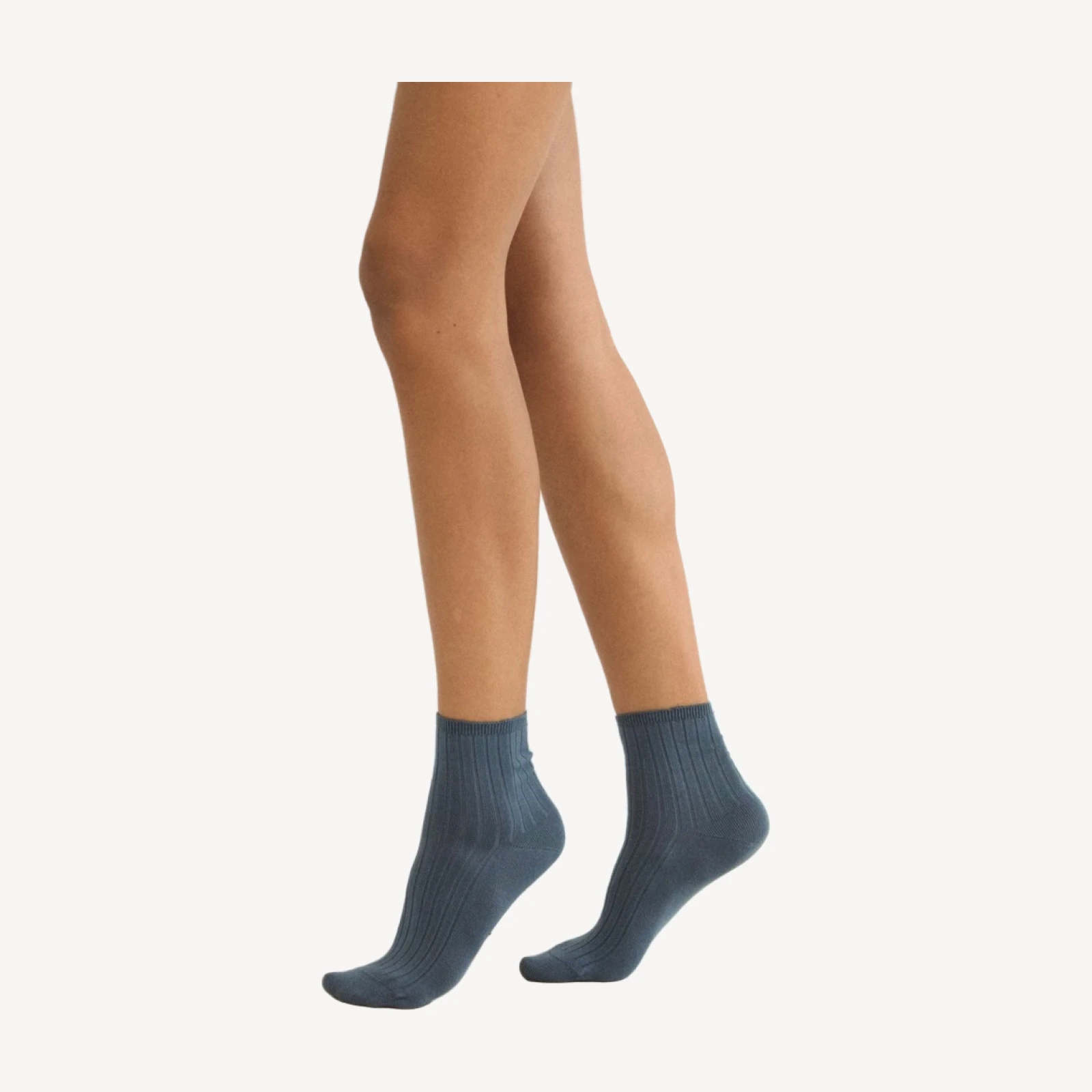 COLLÉGIEN LA MINI ANKLE SOCK -- BLEU CENDRE