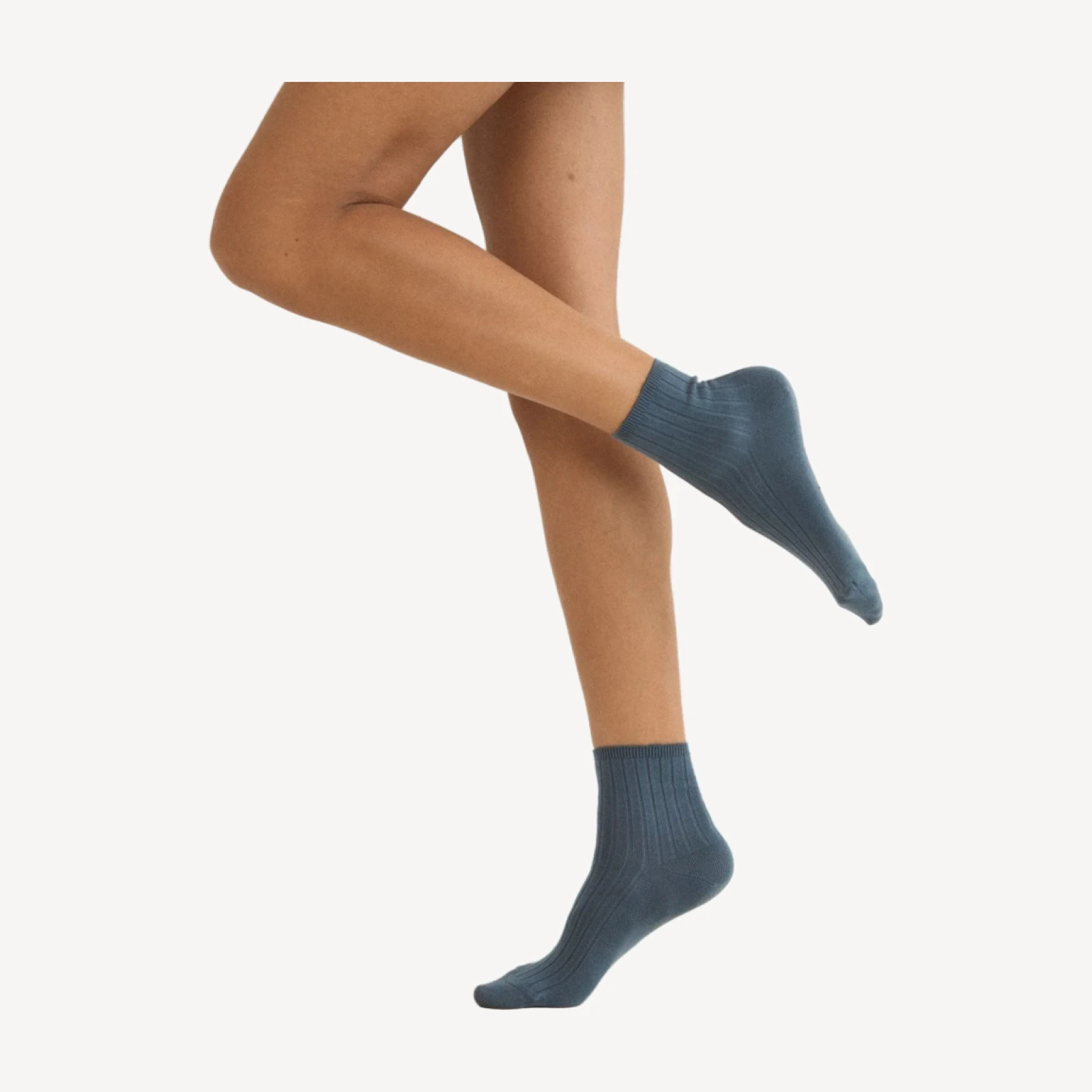 COLLÉGIEN LA MINI ANKLE SOCK -- BLEU CENDRE