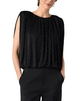 Liverpool Los Angeles Sleeveless Draped Knit Top