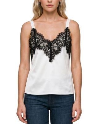 Liverpool Los Angeles Lace Trim Sleeveless Top