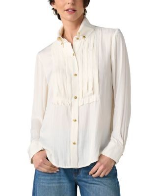 Liverpool Los Angeles High Collar Tuxedo Shirt
