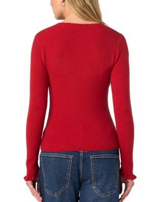 Liverpool Los Angeles Sweetheart Neck Long Sleeve Sweater