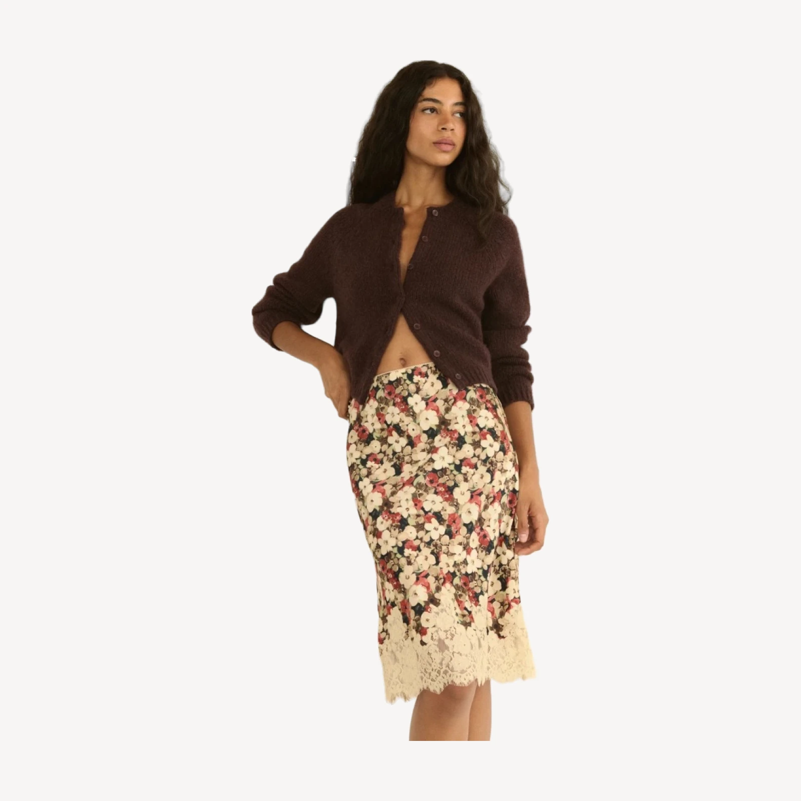 DARCY CARDIGAN -- RED UMBER