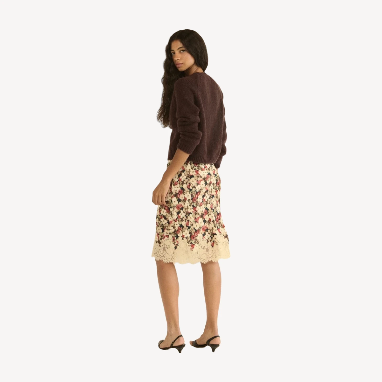 DARCY CARDIGAN -- RED UMBER
