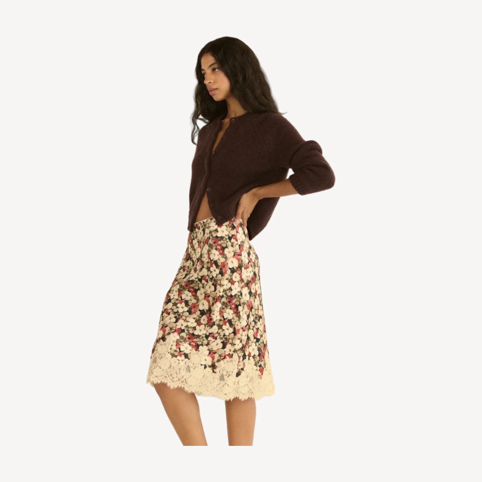 DARCY CARDIGAN -- RED UMBER