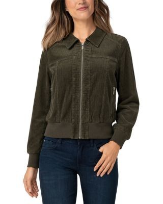 Liverpool Los Angeles Collared Zip Front Bomber Jacket