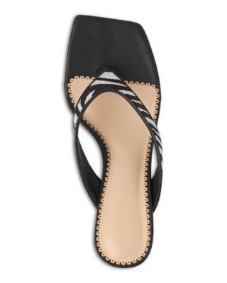 Cinq a Sept Women's Frankie Calf Hair Thong Sandals