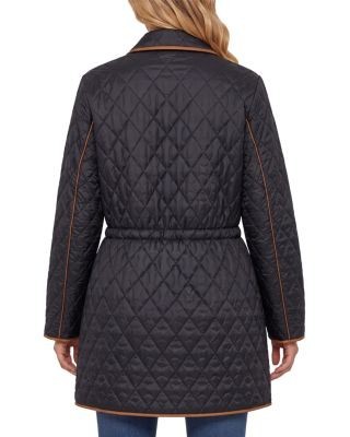 Liverpool Los Angeles Quilted Long Raglan Sleeve Coat