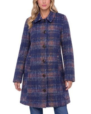 Liverpool Los Angeles Raglan Sleeve Button Front Swing Coat