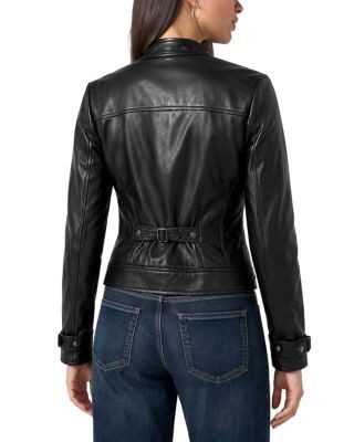 Liverpool Los Angeles Zip Front Faux Leather Moto Jacket