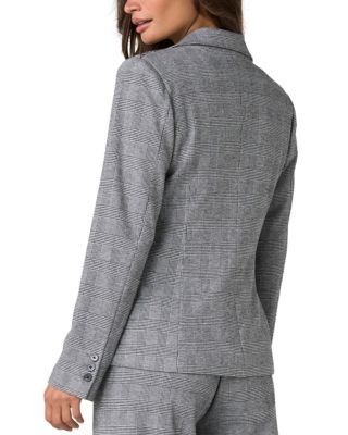 Liverpool Los Angeles Floral Check Print Notch Lapel Blazer