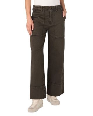 Liverpool Los Angeles High Rise Utility Straight Jeans in Moss Wood