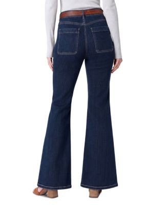 Liverpool Los Angeles Hannah High Rise Ankle Flare Jeans in Collegiate Blue