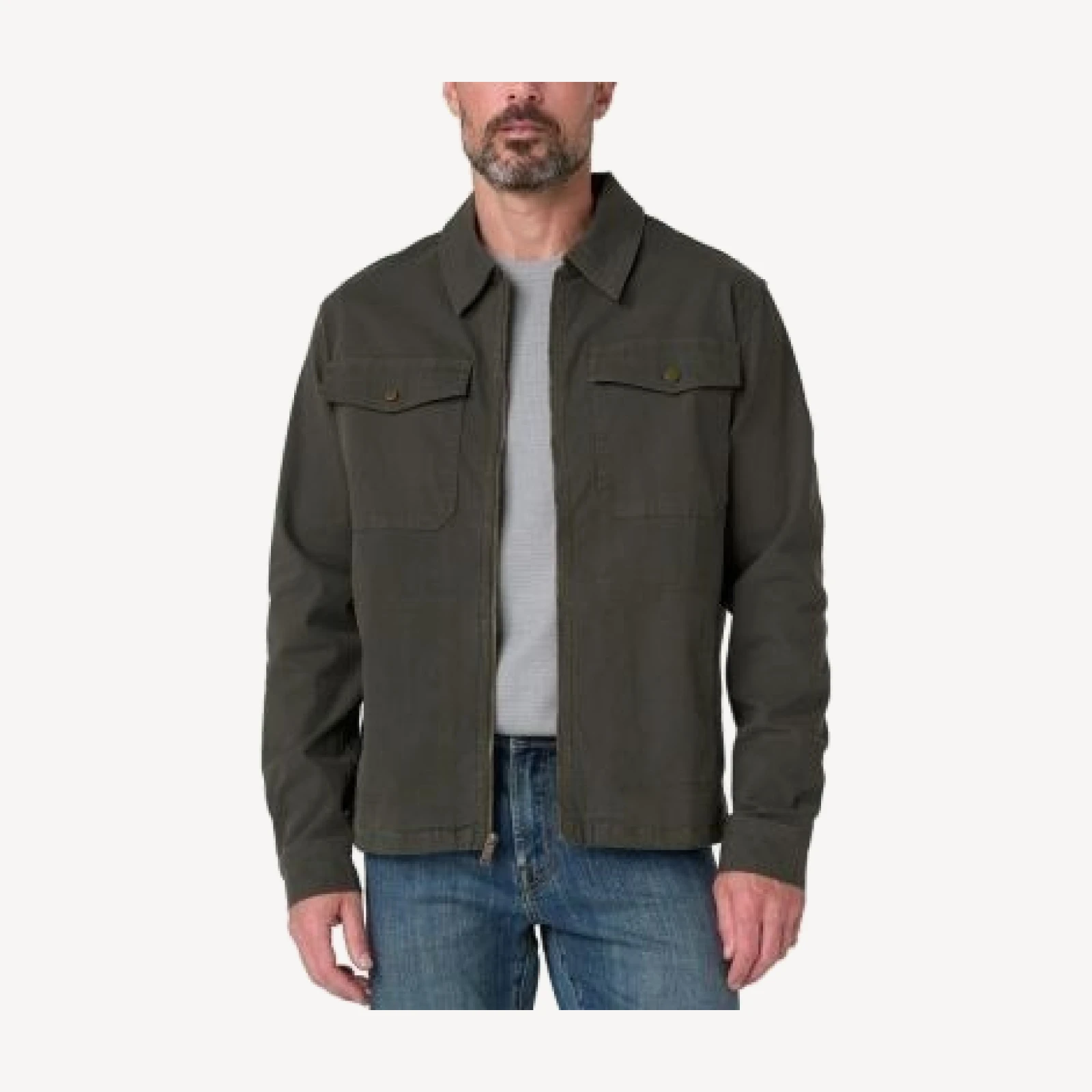 Liverpool Los Angeles Cotton Blend Zip Pocket Jacket
