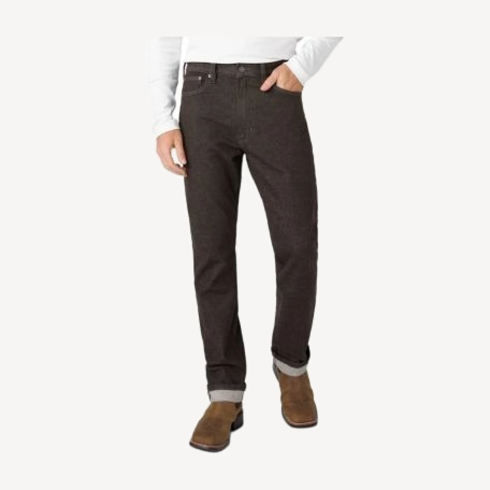 Liverpool Los Angeles Preston Cotton Blend Straight Fit Jeans in Espresso Rinse