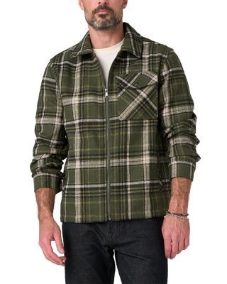 Liverpool Los Angeles Multi Plaid Zip Pocket Overshirt