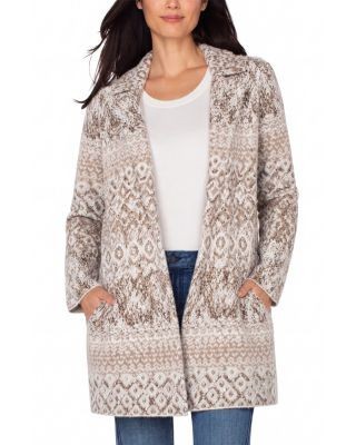 Liverpool Los Angeles Open Front Mixed Print Cardigan