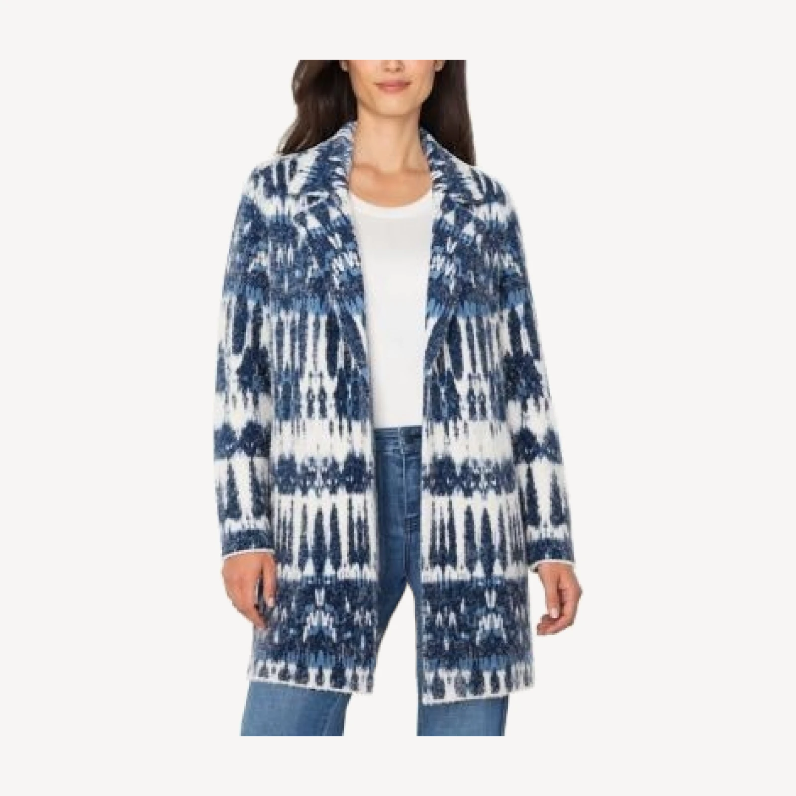 Liverpool Los Angeles Long Sleeve Open Front Sweater Coat