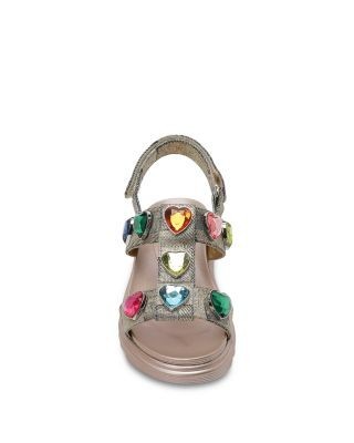 Kurt Geiger London Girls' Mini Orson Hearts Sandals - Toddler, Little Kid, Big Kid