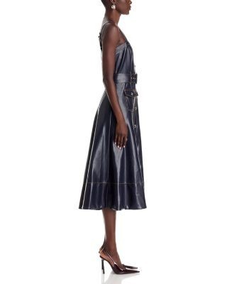 Cinq a Sept Vega Faux Leather Dress