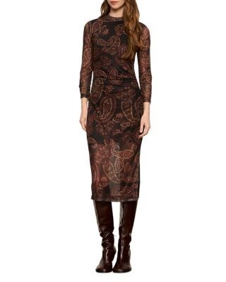 Sanctuary Easy Autumn Printed Mesh Dress