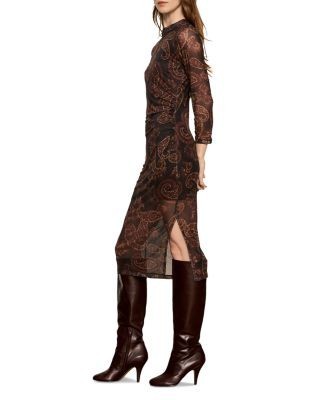 Sanctuary Easy Autumn Printed Mesh Dress