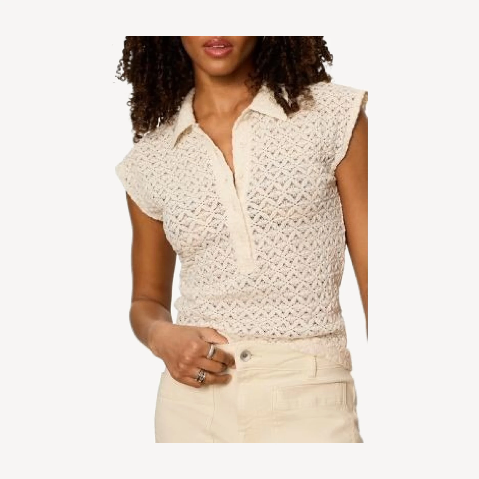 Sanctuary Everyday Muse Collared Lace Tee