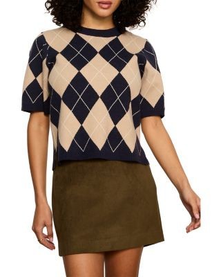 Sanctuary Argyle Perfect Sweater Tee
