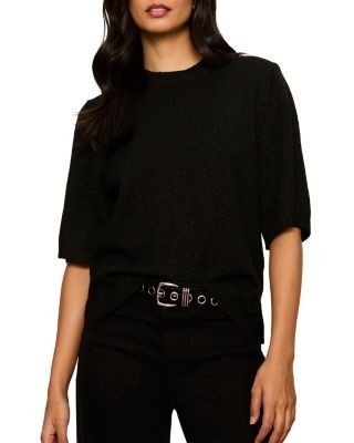 Sanctuary Perfect Sequin Short Sleeve Sweater