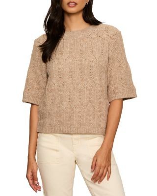 Sanctuary Pointelle Knit Sweater Tee