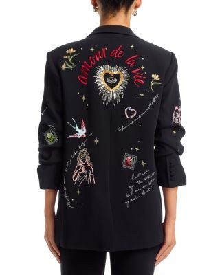 Cinq a Sept Starry Scribbles Kelsa Blazer