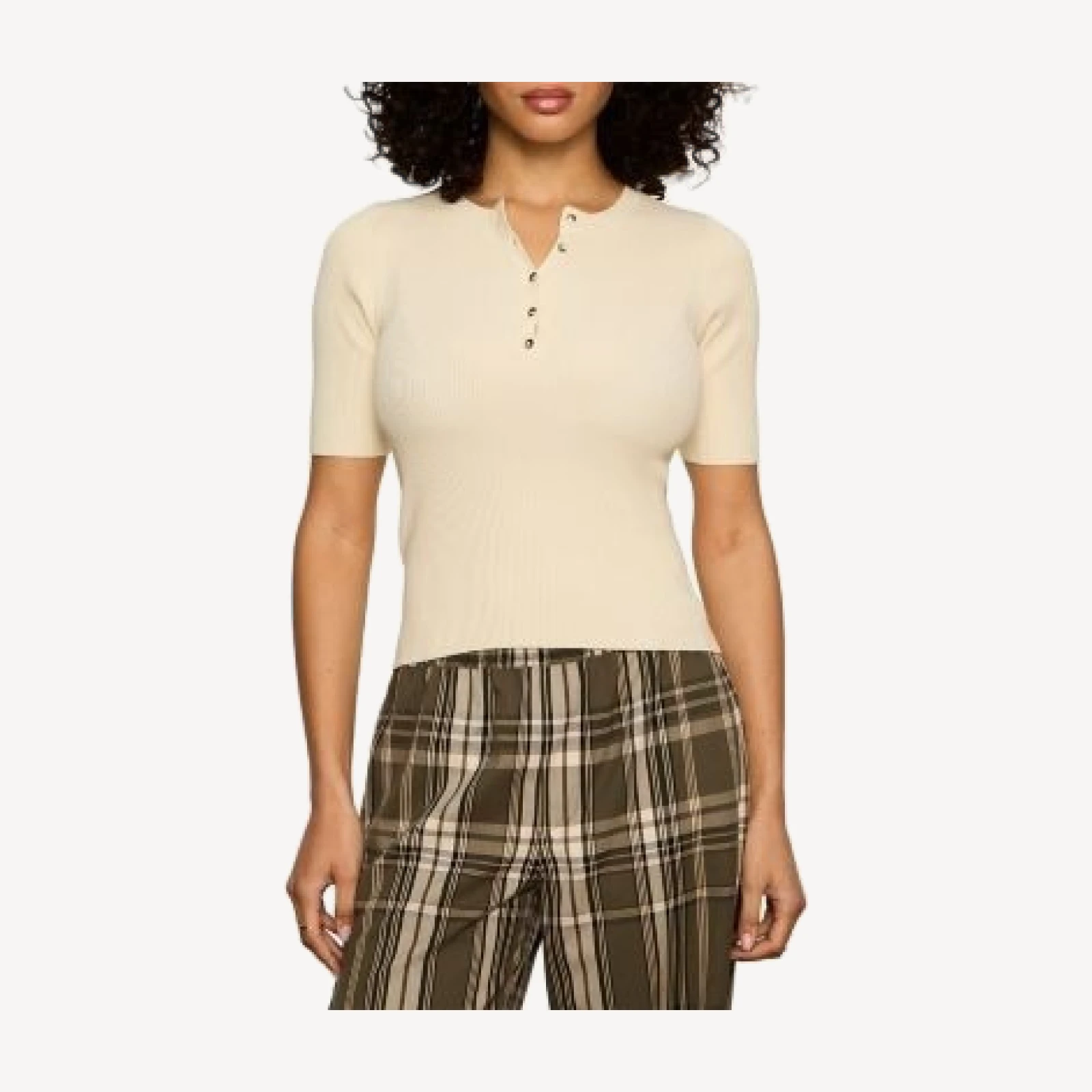 Sanctuary Ribbed Henley Tee