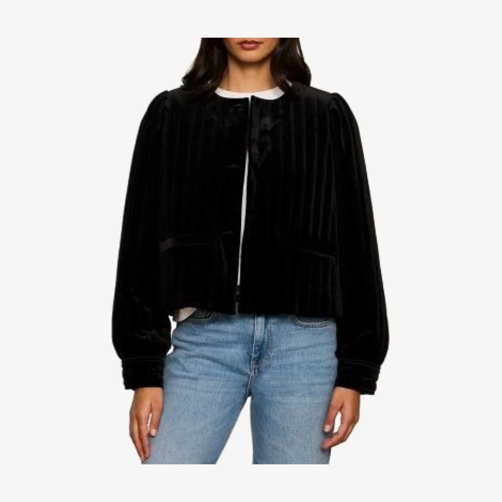 Sanctuary Pepper Velvet Cropped Jacket