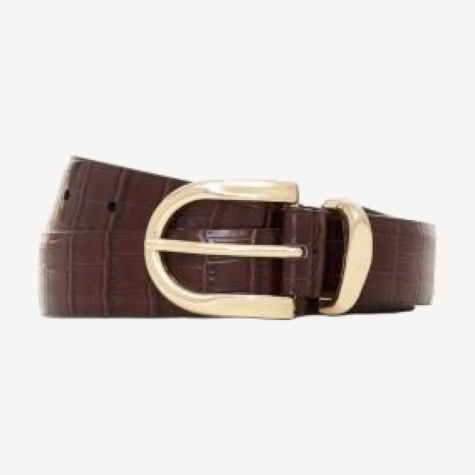 Sanctuary All Day Croc Leather Belt