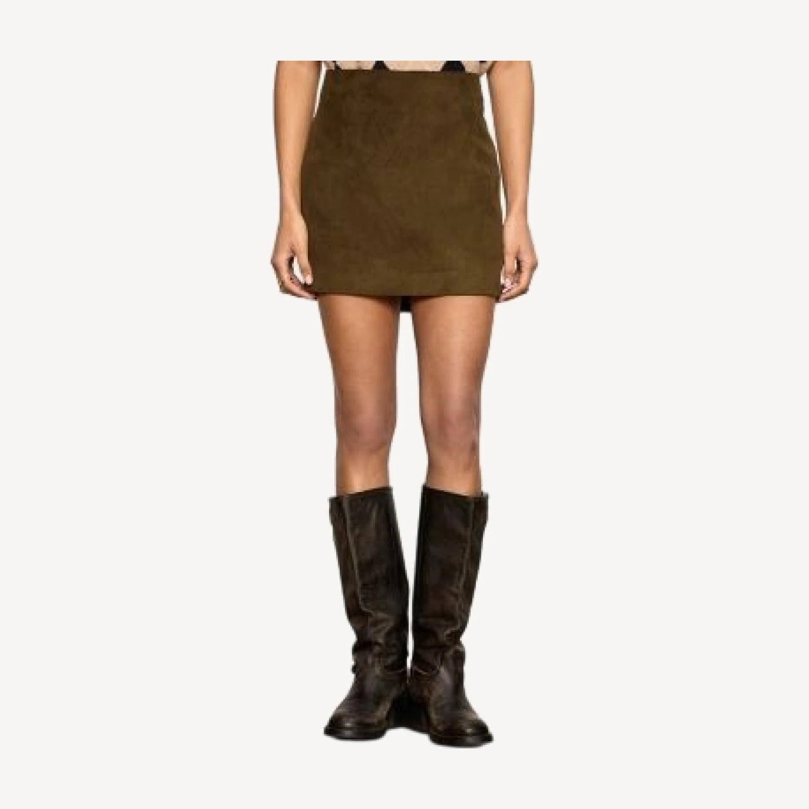 Sanctuary All In Faux Suede Mini Skirt