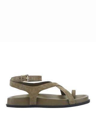 Marc Fisher Ltd. Women's Bevy Suede Casual Strappy Flat Sandals