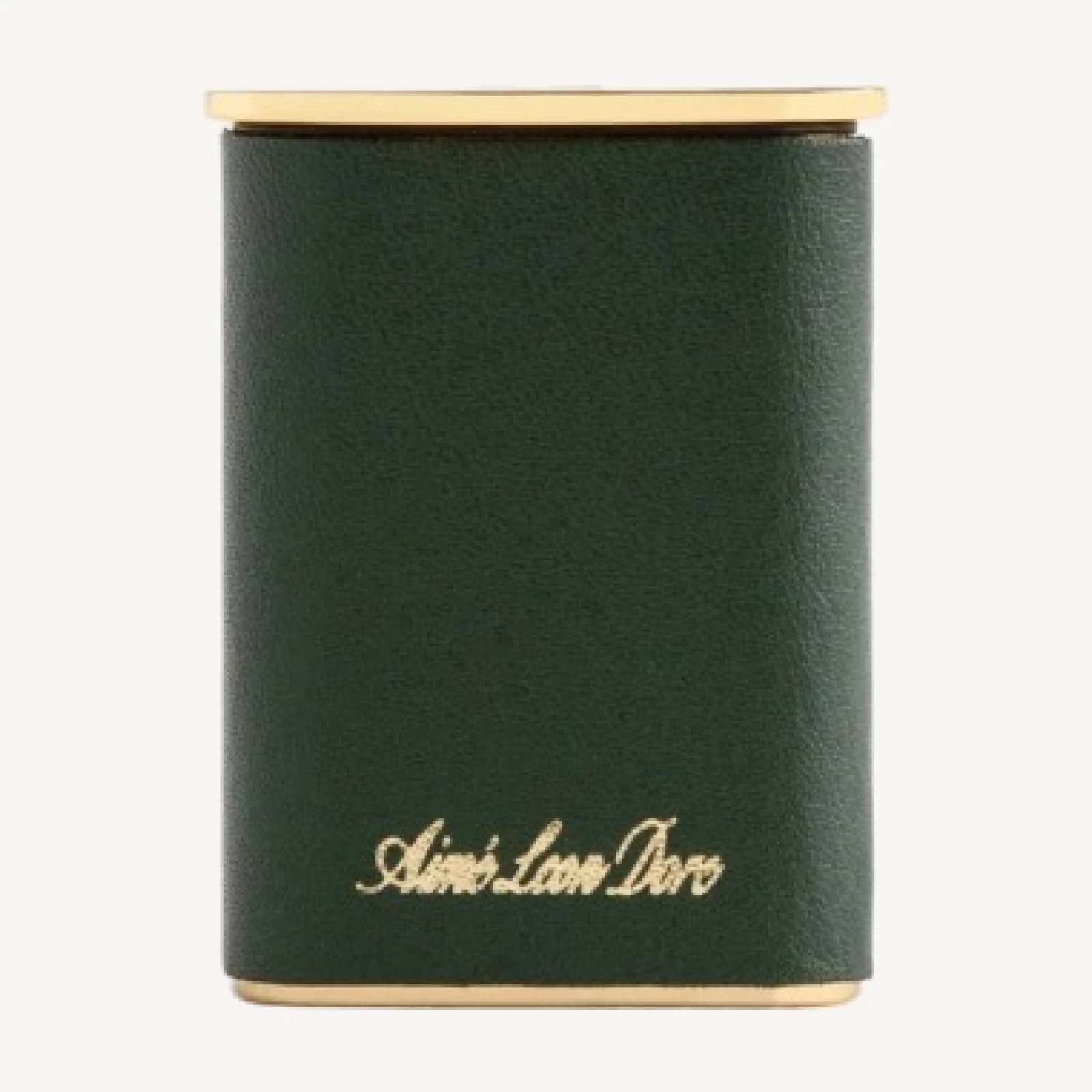 Queens Crest Leather Portable Ashtray