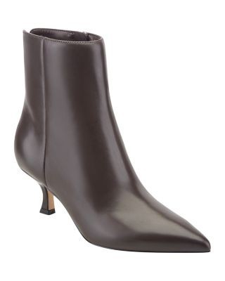 Marc Fisher Ltd. Women's Francy Leather Kitten Heel Ankle Boots
