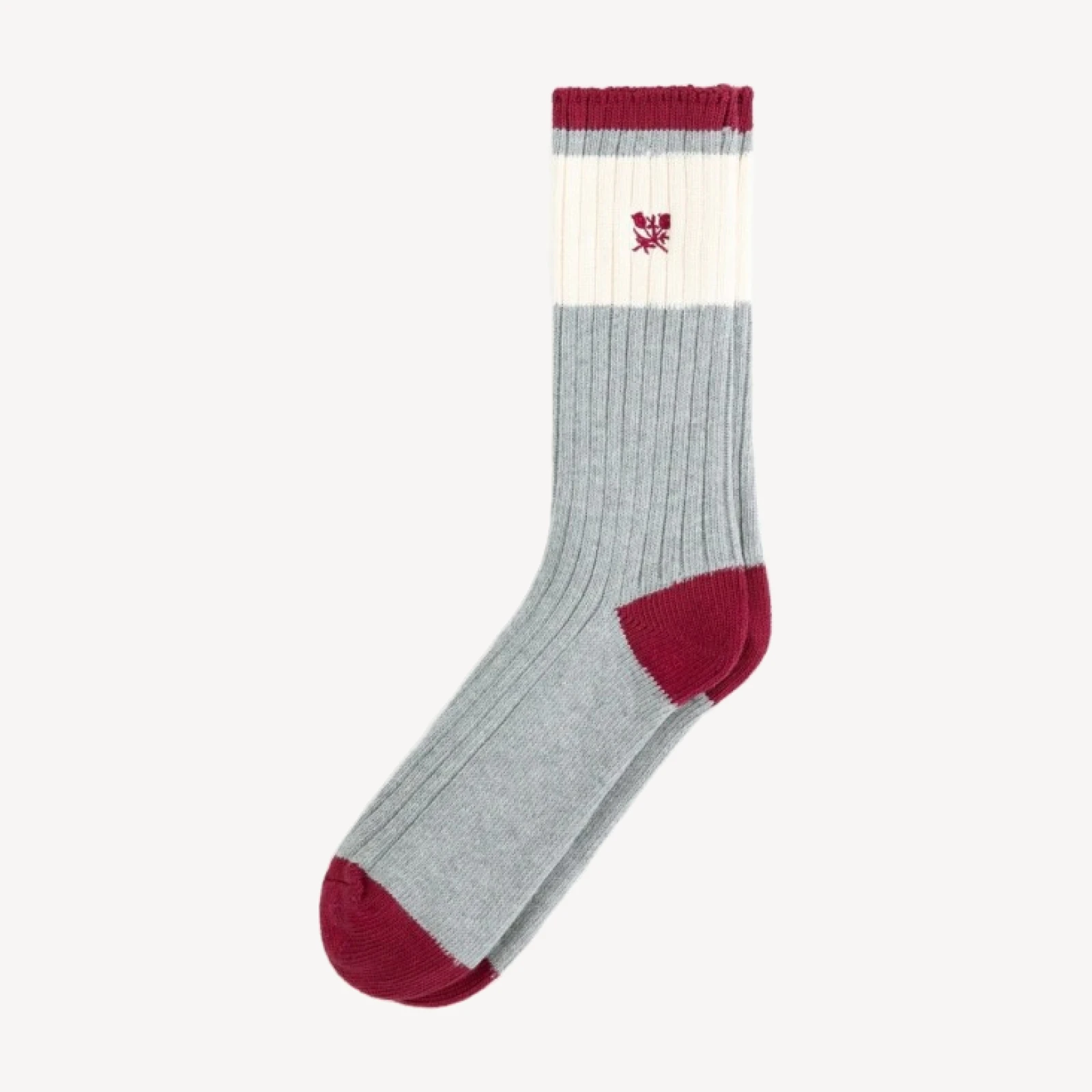 Marled Crest Socks