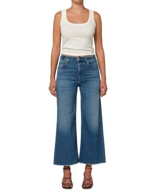 Citizens of Humanity Lyra Wide Leg Cropped Jeans in Verve