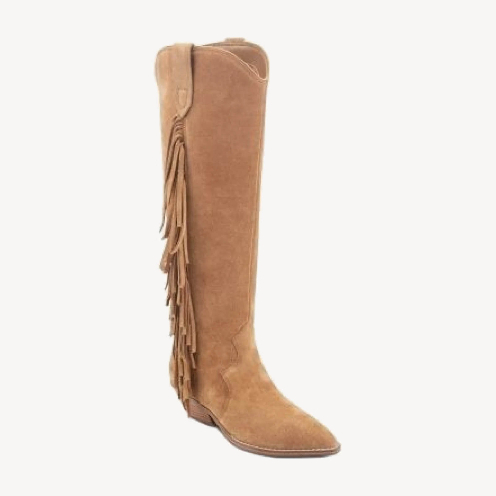 Marc Fisher Ltd. Women's Anirey Suede Fringe Western Knee High Boots