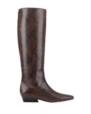 Marc Fisher Ltd. Women's Dalli Embossed Leather Knee High Boots