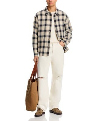 Frame Baggy Fit Jeans in Off White Grind