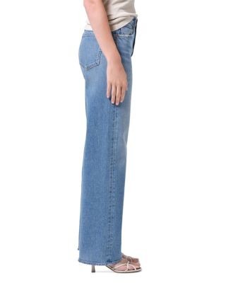 Agolde Ren High Rise Wide Leg Jeans in Measure