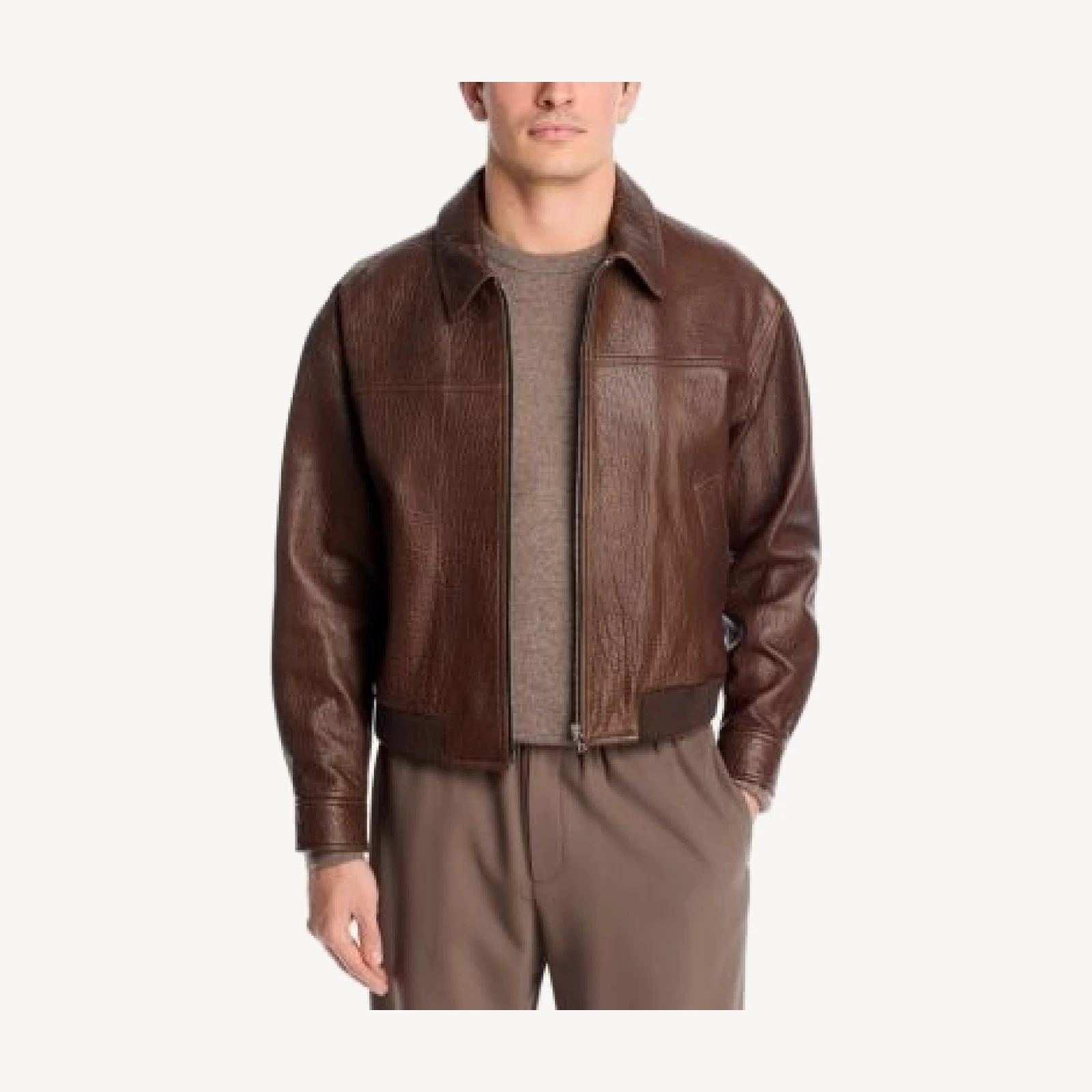 Frame Leather Bomber Jacket