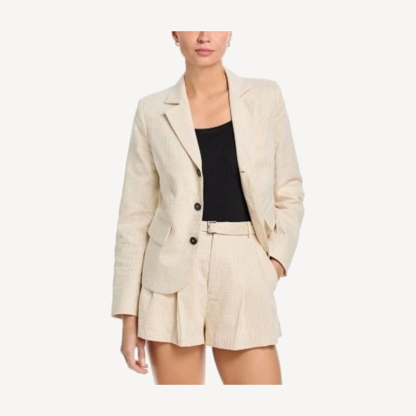 Frame The Striped Smart Blazer
