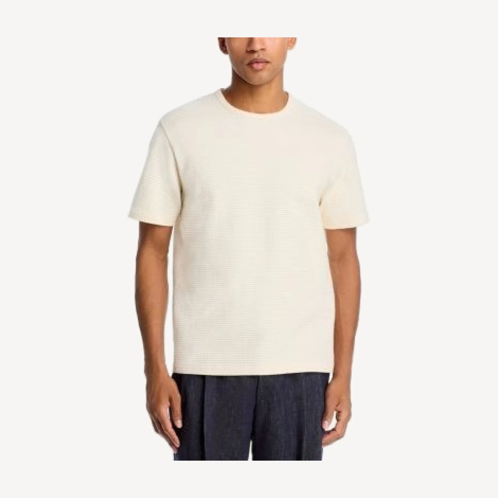 Frame Jacquard Stripe T-Shirt
