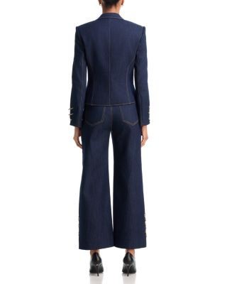 Cinq a Sept Blake High Rise Straight Jeans in Indigo